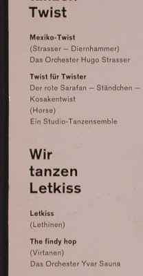 Strasser Orch.Hugo / Yvar Sauna: Wir tanzen Twist / Letkiss, Fonoring(FV 76 619), D,  - EP - T4813 - 3,00 Euro
