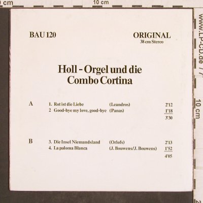 Holl-Orgel & Combo Cortina: Drehorgel Souvenirs, Curt Baum, BAU(120), D,  - EP - T4941 - 4,00 Euro