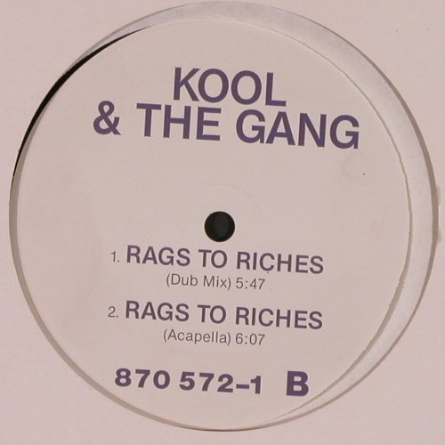 Kool & The Gang:&nbsp;Rags To Riches*4, Metronome (870 572-152), D, Promo, 1988 Typ:&nbsp;12" Best.-Nr.:&nbsp;C2223 Preis:&nbsp; 1,00 Euro