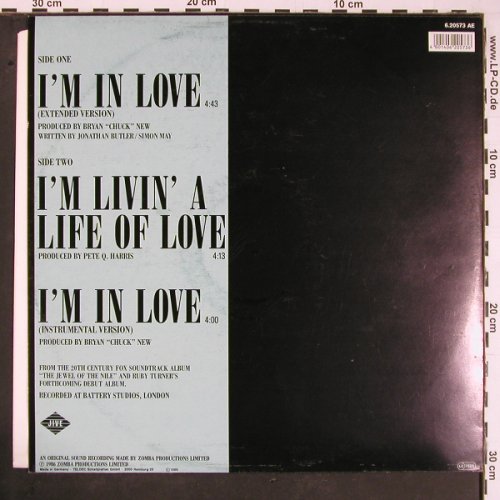 Turner,Ruby: I'm In Love*2+1, Jive(6.20573 AE), D, 1986 - 12inch - C2607 - 3,00 Euro