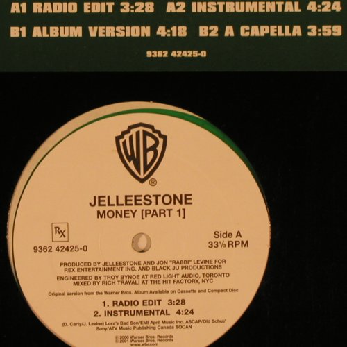 Jelleestone: Money(Part 1)*4, LC, green Vinyl, WB(9362 42425-0), US, 2001 - 12inch - C549 - 3,00 Euro