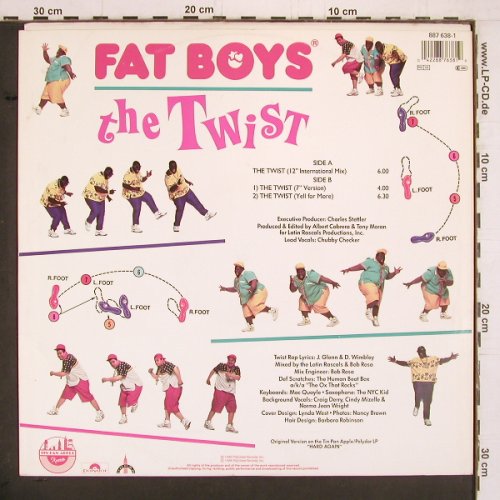 Fat Boys: The Twist*3, Tin Pan A.(887 638-1), D, 1988 - 12inch - E2382 - 2,00 Euro