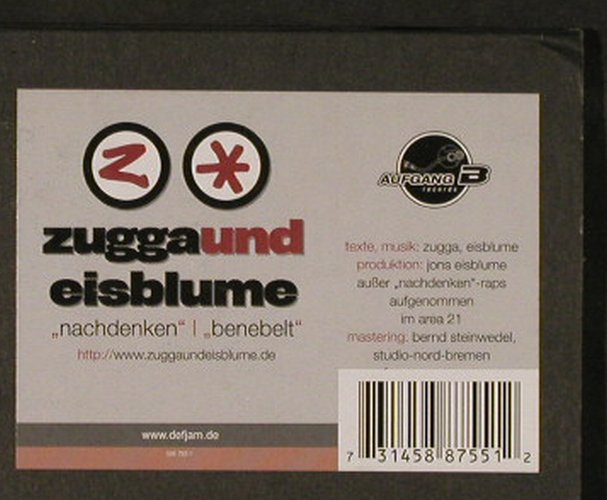 Zugga & Eisblume: Nachdenken*3+3, Aufgang B(), D, 2001 - 12inch - E4605 - 4,00 Euro