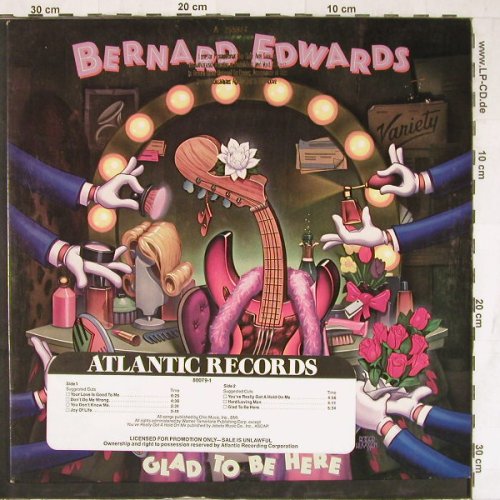 Edwards,Bernard: Glad To Be Here, Promo, Atlantic(7 80079-1), D, 1983 - LP - E4652 - 5,00 Euro