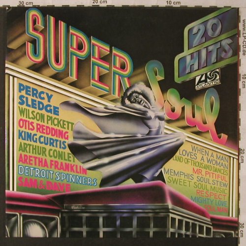 V.A.Super Soul: 20Tr., Foc,wh.Muster, Atlantic(40559), D, 1974 - LP - F1956 - 9,00 Euro