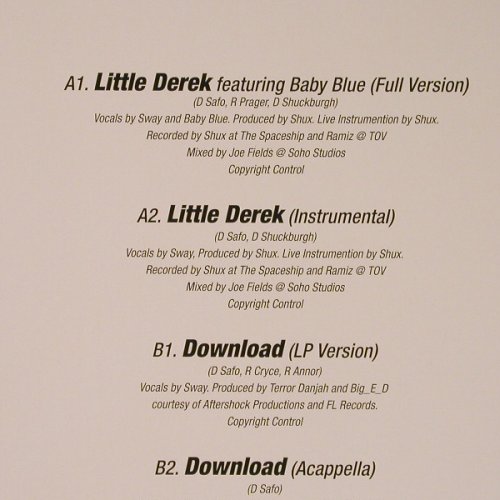 Sway: Little Derek, All City Music(ACM0017), , 2006 - 12inch - F2487 - 4,00 Euro