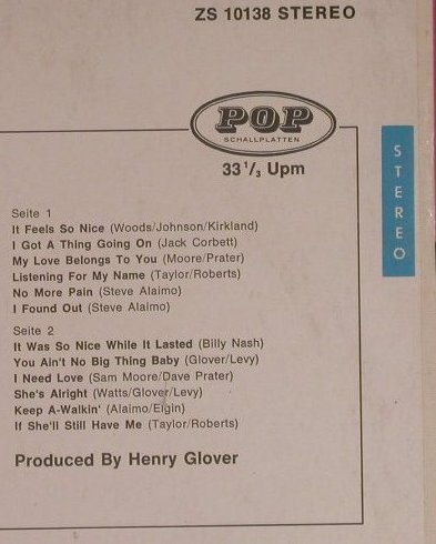 Sam & Dave: Soul Party, POP Schallplatten(ZS 10138), D, 1968 - LP - F5927 - 10,00 Euro