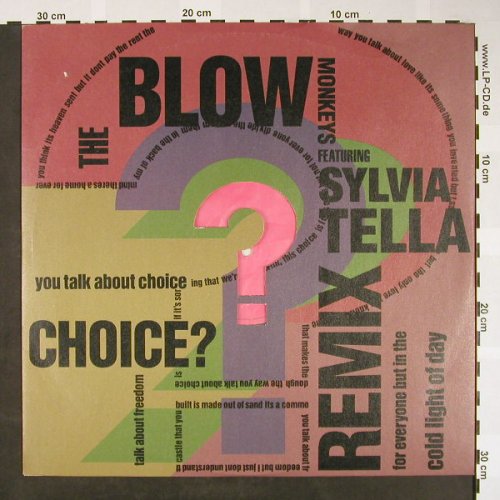 Blow Monkeys feat Sylvia Tella: Choices? rmx *4, RCA(PT 42958), UK, 1989 - 12inch - H1610 - 4,00 Euro