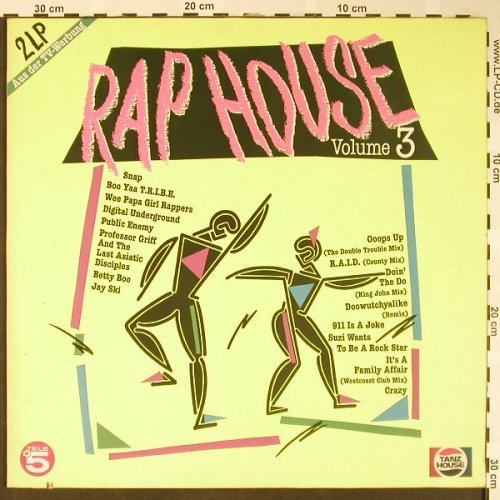 V.A.Rap House: Vol.3-MC Hammer..WeePapaGirlRappers, Ariola(303 614), D, co, 1990 - 2LP - H1715 - 5,50 Euro