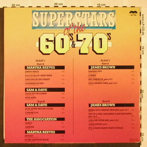 V.A.Superstars of the 60's & 70's: Martha Reeves...James Brown, Foc, Curcio(HRD-3(7+8)), I,  - 2LP - H4054 - 7,50 Euro