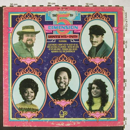 5th Dimension: Greatest Hits On Earth, co, m-/vg+, Bell(1106), US, 1972 - LP - H4088 - 6,00 Euro