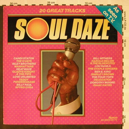 V.A.Soul Daze: Candi Staton...Dorothy Moore, Ronco(RTL 2080-A), UK,  - LP - H4295 - 5,00 Euro