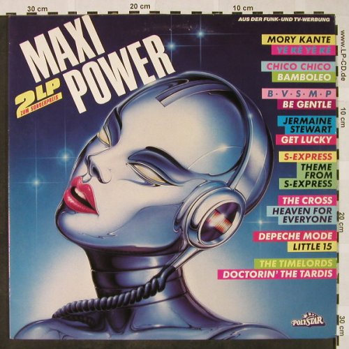 V.A.Maxi Power: Mory Kante...Alicia Bridges, Polystar(816 791-1), D, 1988 - 2LP - H4410 - 6,00 Euro