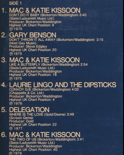 V.A.State Records:&nbsp;Mac&Katie Kissoon...George Anthony, State (PRO 1005), UK,Promo, 1977 Typ:&nbsp;LP Best.-Nr.:&nbsp;H4701 Preis:&nbsp; 2,00 Euro