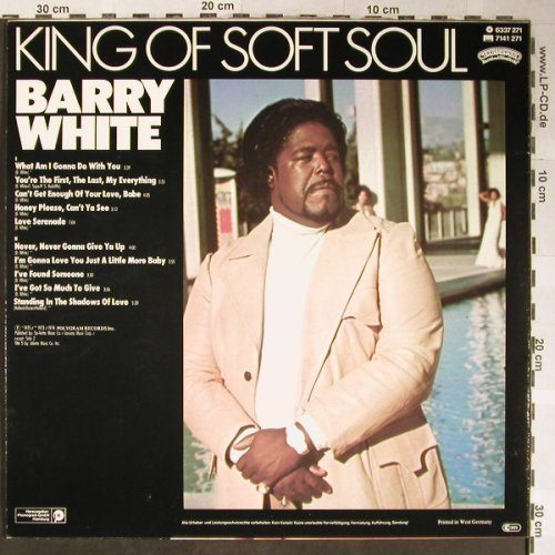White,Barry: Greatest Hits, Casablanca(6337 271), D, 1975 - LP - H5498 - 9,00 Euro