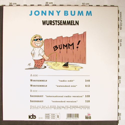 Jonny Bumm: Wurstsemmeln*4,Musterplatte, Blush(87005), D,  - 12inch - H5549 - 3,00 Euro
