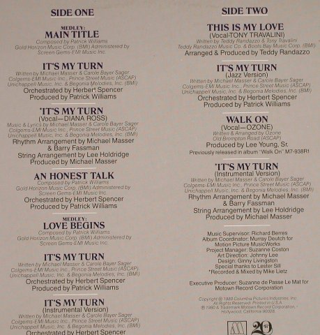 Ross,Diana: It's my Turn, OST, m-/VG-, Motown(M8-947M1), US, 1980 - LP - H7320 - 5,00 Euro