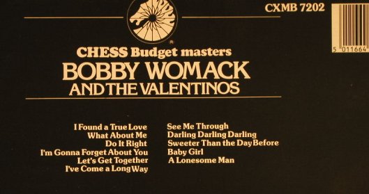Womack,Bobby and the Valentinos: Same, vg+/m-, Chess(CXMB 7202), UK, Ri, 1984 - LP - H742 - 5,00 Euro