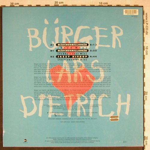 Bürger Lars Dietrich: Mädchen Millionär*2/Jazzy HipHop, EW(4509-96530-0), D, 1994 - 12inch - H8110 - 4,00 Euro