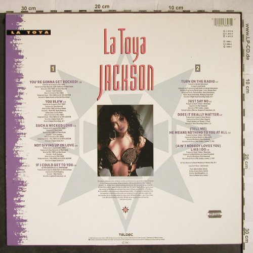 Jackson,La Toya: La Toya, signiert, Teldec(6.26737 AS), D, 1988 - LP - H9293 - 15,00 Euro