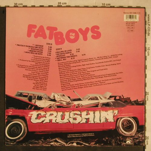 Fat Boys: Crushin', Polydor(831 948-1), D, 1987 - LP - H9623 - 7,50 Euro