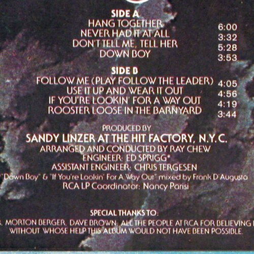 Odyssey: Hang Together, FS-New, sealed, RCA (PL 13526), D, 1980 Typ: LP Best.-Nr.: V1947 Preis: 17,50 Euro