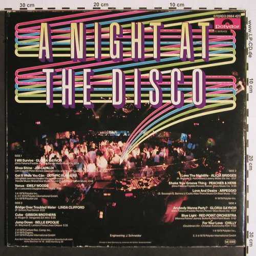V.A.A Night at the Disco: Gloria Gaynor... Chilly, Foc, Polydor (2664 423), D, 1979 Typ: 2LP Best.-Nr.: V1948 Preis: 5,00 Euro