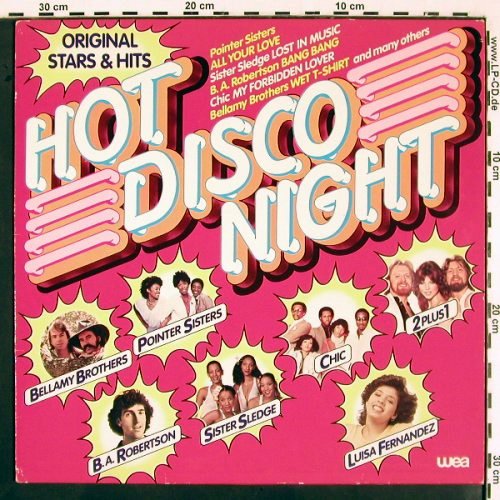 V.A.Hot Disco Night: B.A.Robertson... Rose Royce, WEA (WEA 58 107), D, 1980 Typ: LP Best.-Nr.: V1995 Preis: 5,00 Euro