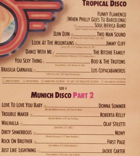 V.A.The Best Disco in Town: Spinners... Macondo, Foc², Atlantic (WEA 68 014), D, 1977 Typ: 3LP Best.-Nr.: V2053 Preis: 9,00 Euro