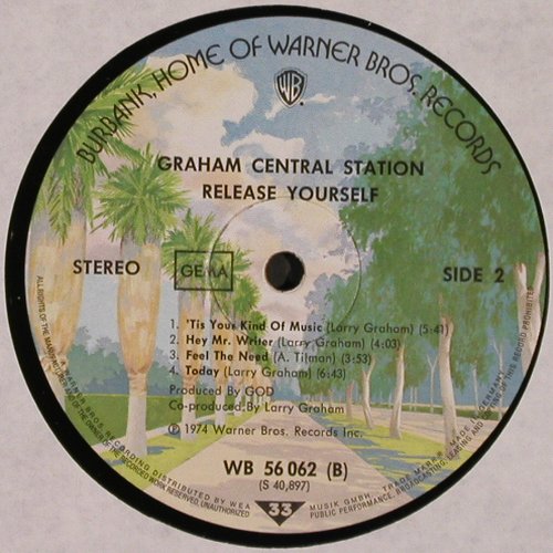 Graham Central Station: Release Yourself, WB (WB 56062), D, 1974 Typ: LP Best.-Nr.: V2083 Preis: 17,50 Euro