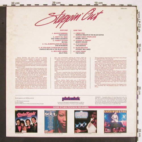 V.A.Steppin' Out: The Sound of Philadelphia Vol.1, Hallmark (SHM 3051), UK, m /vg+, 1981 Typ: LP Best.-Nr.: V2140 Preis: 5,00 Euro
