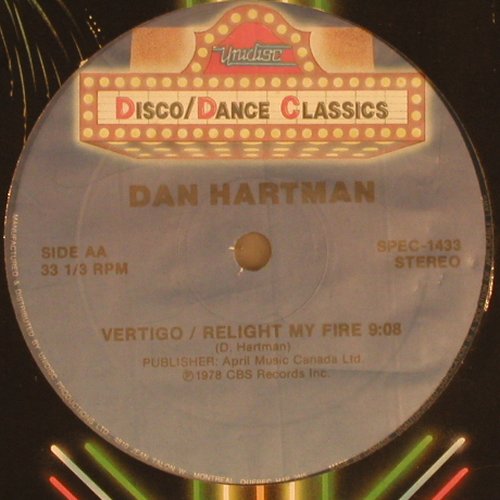 Hartman,Dan: Instant Replay 8:17 +2, Unidisc (SPEC-1433), CDN, 1978 Typ: 12" Best.-Nr.: V3031 Preis: 5,00 Euro
