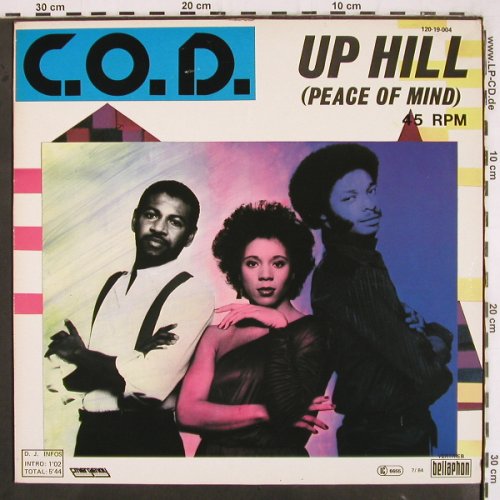 C.O.D.: Up Hill (peace of mind)*2, Bellaphon (120 19 004), D, 1984 Typ: 12" Best.-Nr.: V3242 Preis: 5,00 Euro