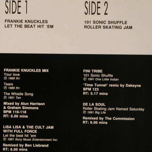 V.A.DMC August 91 - One: Frankie Knuckles,LisaLisa,FiniTribe, DMC (DMC 103/1), UK, 1991 Typ: 12" Best.-Nr.: V3402 Preis: 9,00 Euro