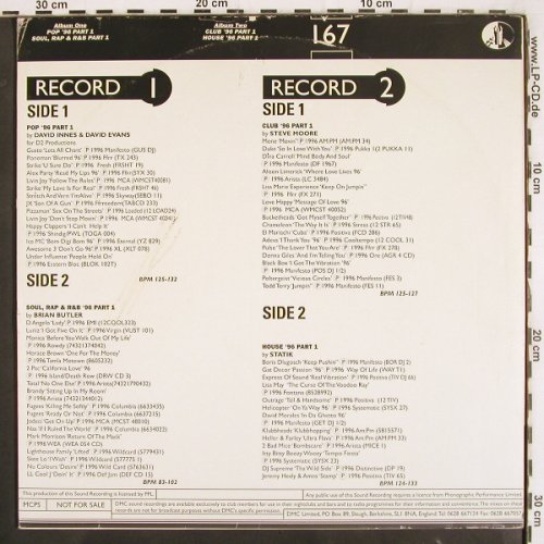 V.A.DMC The Megamixes 167/3/4: Pop'96,Soul Rap R&B...House'96 pt.1, DMC (DMC 167/3/4), UK, 1996 Typ: 2LP Best.-Nr.: V3480 Preis: 12,50 Euro