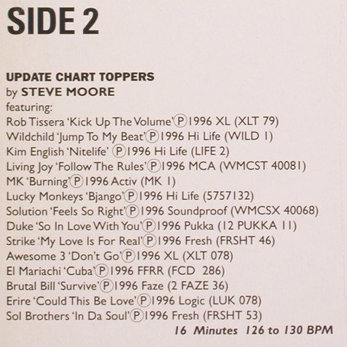V.A.DMC The Megamixes 166/3/4: Livin'Joy, Re-Jig Pop..RKL Sound V1, DMC (DMC 166/3/4), UK, 1996 Typ: 2LP Best.-Nr.: V3481 Preis: 12,50 Euro