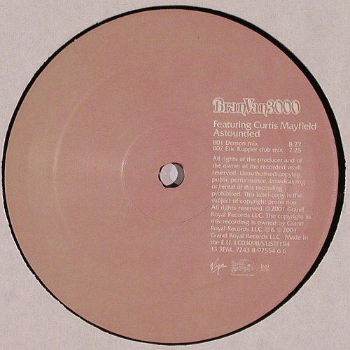 BranVan3000: Astounded*4, f.C.Mayfield, NO COVER, Virgin, 33rpm(7243 8 97554 66), EU, vg+/--, 2001 - 12inch - V3621 - 4,00 Euro
