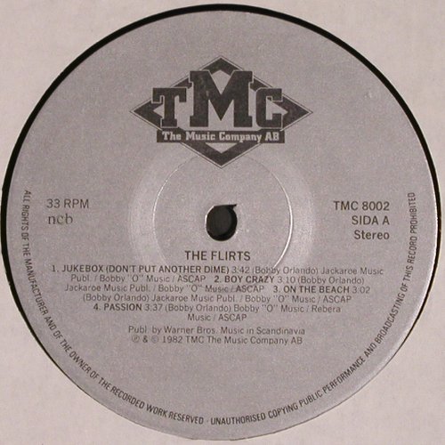 Flirts: 10 A Dance,(Passion 3:37)  vg+/m-, TMC(TMC 8002), S, 1982 - LP - V3765 - 5,00 Euro
