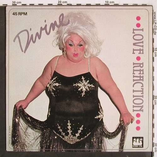Divine: Love Reaction*2, 5:31, SOS Recordings (SOSM1176), S, 1983 Typ: 12" Best.-Nr.: V3769 Preis: 5,00 Euro