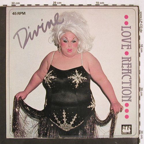 Divine: Love Reaction*2, 5:31, SOS Recordings (SOSM1176), S, 1983 Typ: 12" Best.-Nr.: V3769 Preis: 5,00 Euro