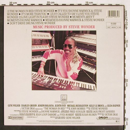 Wonder,Stevie & Dionne Warwick: Woman in Red, Foc, RCA(ZL 72285), D, 1984 - LP - V4034 - 5,00 Euro