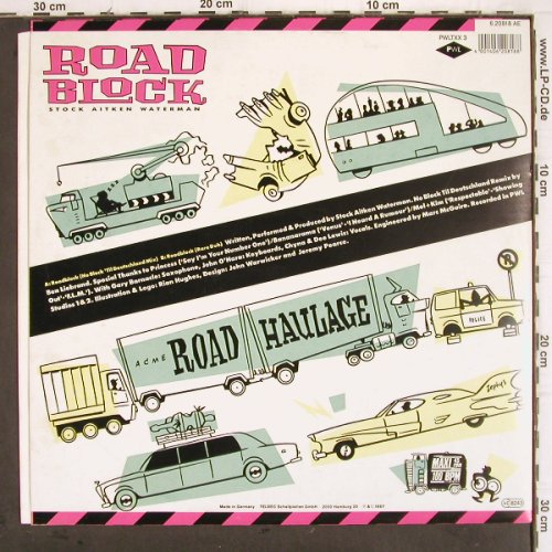 Stock Aitken Waterman: Roadblock,NoBlock 'til Deutschl.Mx, PWL(6.20818 AE), D, 1987 - 12inch - V47 - 4,00 Euro