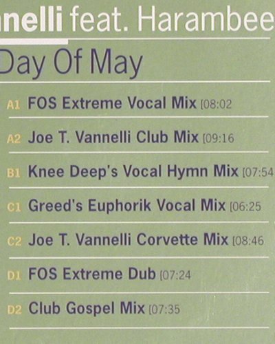 Vannelli,Joe T. f. Harambee:&nbsp;Sweetest day of May*7, Foc, Kontor (056), D, 1999 Typ:&nbsp;12"*2 Best.-Nr.:&nbsp;V703 Preis:&nbsp; 6,00 Euro