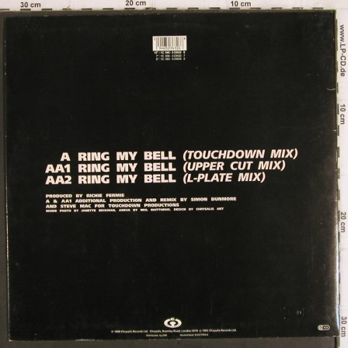 Monie Love vs Adeva:&nbsp;Ring my Bell  mix *3, Cooltempo (1C 060-323632), EEC, 1990 Typ:&nbsp;12" Best.-Nr.:&nbsp;V856 Preis:&nbsp; 4,00 Euro