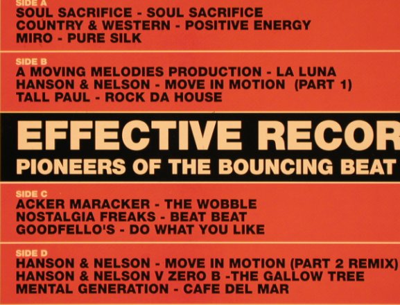 V.A.Pioneers of the Bouncing Beat: Effective Records Compilation, EFFS 1001(5026455100114), , 1994 - 2LP - X1610 - 12,50 Euro