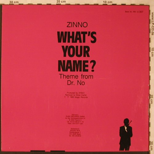 Zinno: What's Your Name? *2, Rush Records(RR 12 007), D, 1985 - 12inch - X2177 - 3,00 Euro