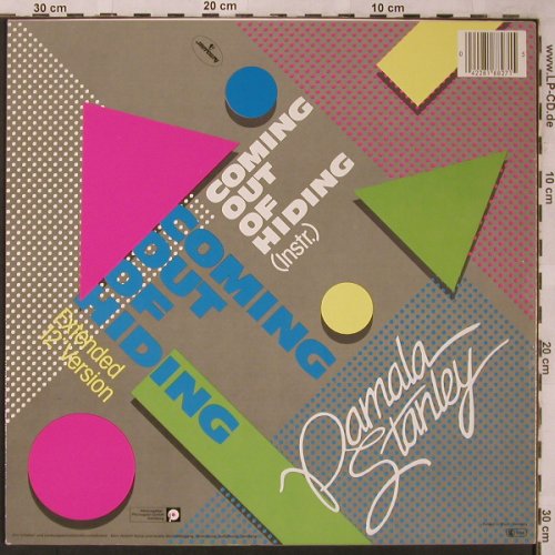 Stanley,Pamala: Coming out of hiding, ext.12"/instr, Mercury(818 827-1Q), D, 1983 - 12inch - X2222 - 3,00 Euro