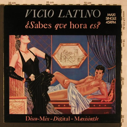 Latino,Vicio: Sabes Que Hora es?(disco/casual), Epic(A-12-4425), NL, 1984 - 12inch - X2318 - 4,00 Euro