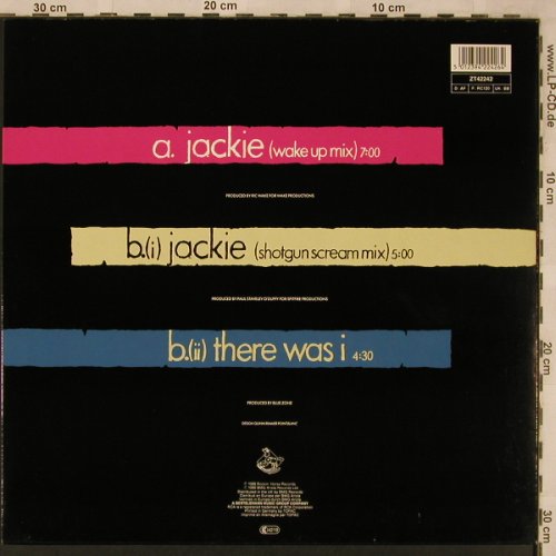 Blue Zöne: Jackie*2+1, Rockin' Horse Records(ZT 42242), D, 1988 - 12inch - X2359 - 4,00 Euro