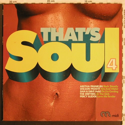 V.A.That's Soul 4: Clarence Parker...Solomon Burke, Midi(MID 20 044), D,12Tr., 1972 - LP - X4101 - 5,00 Euro